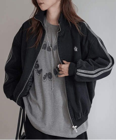 padded denim jacket / 2color　hm3291