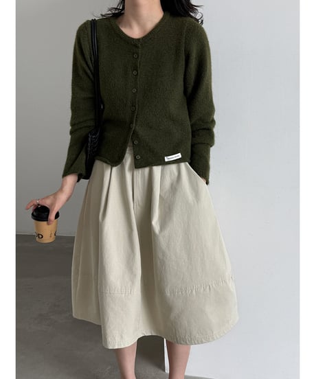 soft crew cardigan / 3color　hm3266