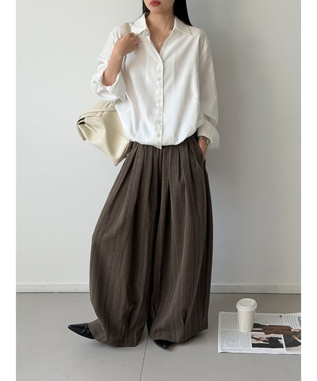 striped wide pants / 2color　hm3280