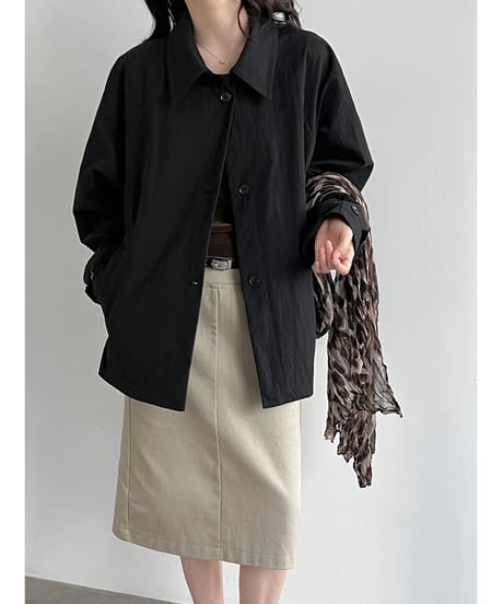 minimal collar jacket / 2color　hm3254