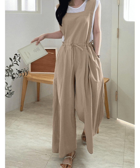 apron wide pants / 4color　hm2990