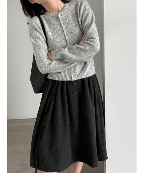 wool blend cardigan / 4color　hm3249