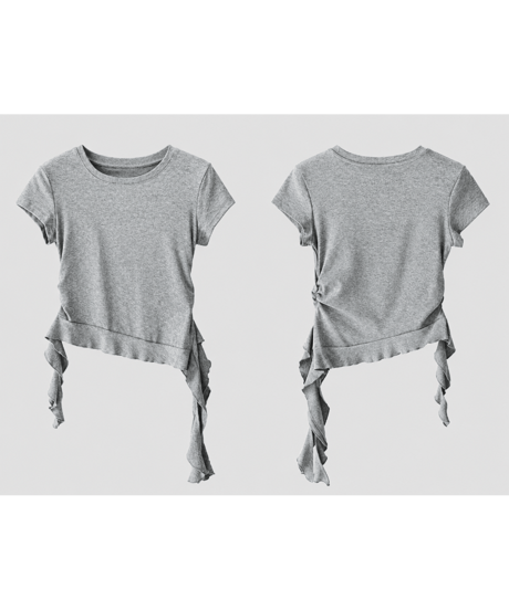 sidetie slim tee / 3color　hm3085