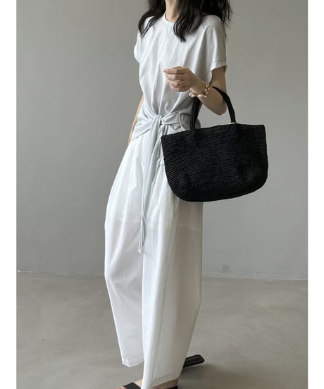 twist hem blouse / 2color　hm2407