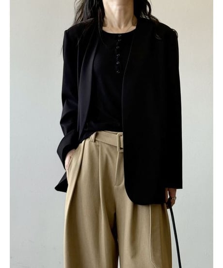 collarless tailored jacket　hm3276