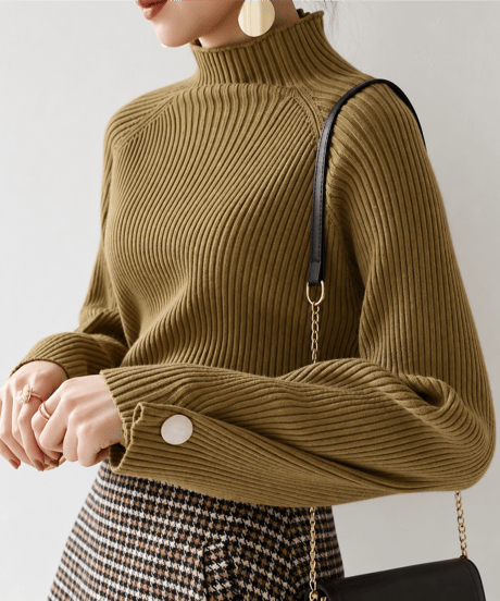 half turtle rib knit / 4color　hm1719