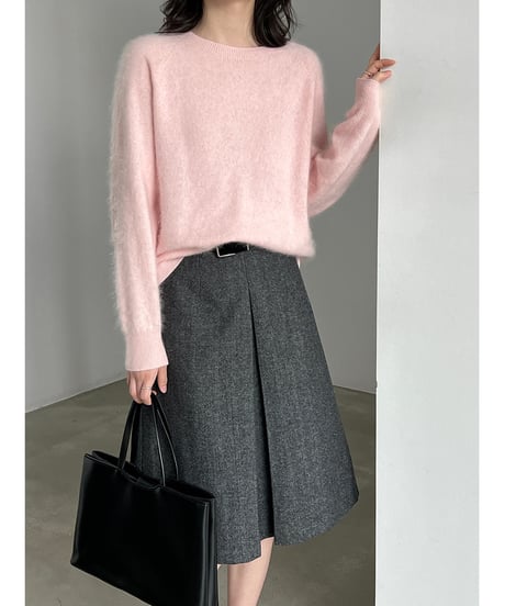 fuzzy crewneck sweater / 7color　hm3260