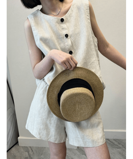 sleeveless shorts set / 2color　hm2996
