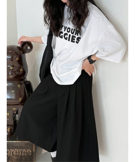 wide culotte pants / 2color　hm3022