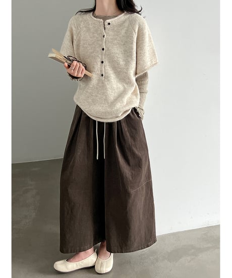 corduroy wide pants / 2color　hm3231