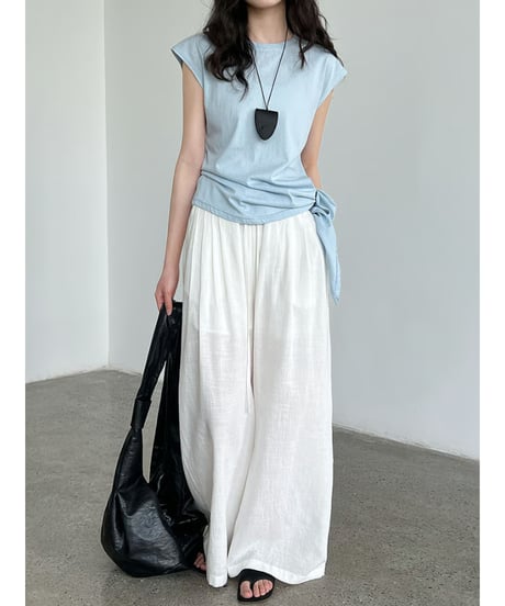 linen wide pants / 3color　hm3016