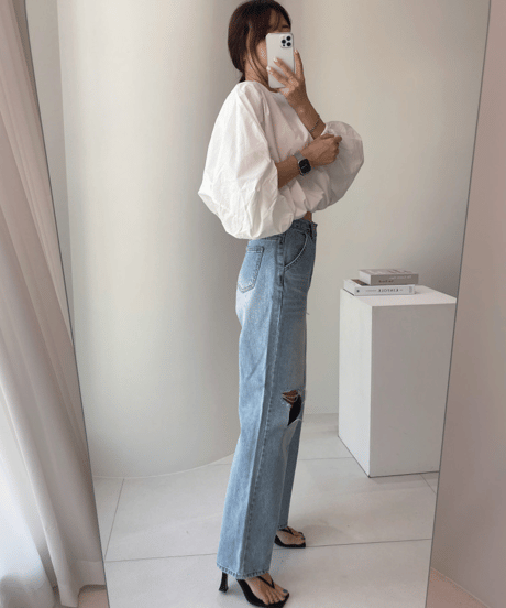 lantern sleeve shirt / 3color　hm3027