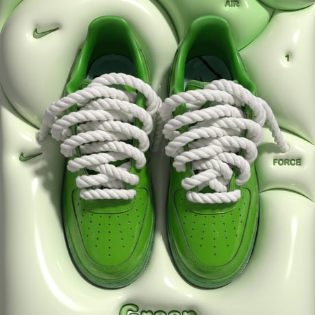 Air Force1 "green apple"🍏