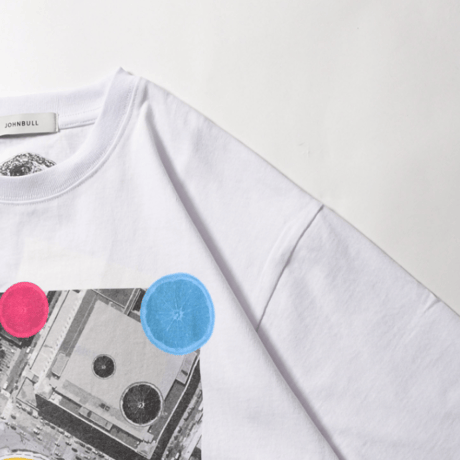 ジョンブル johnbull Johnbull 5分袖Tシャツ メンズ THE STONE ROSES MADISON SQUARE GARDEN T ホワイト ブラック JT263C30