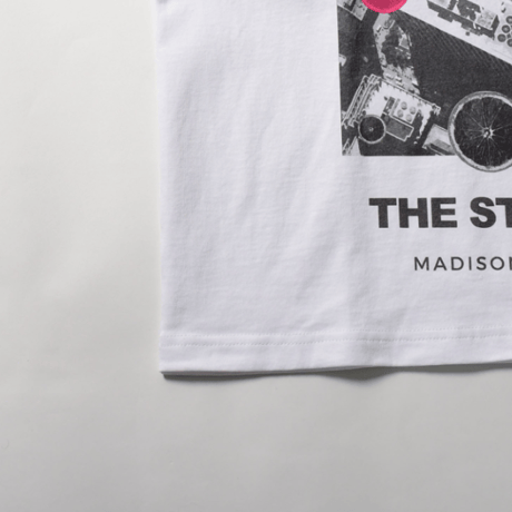 ジョンブル johnbull Johnbull 5分袖Tシャツ メンズ THE STONE ROSES MADISON SQUARE GARDEN T ホワイト ブラック JT263C30