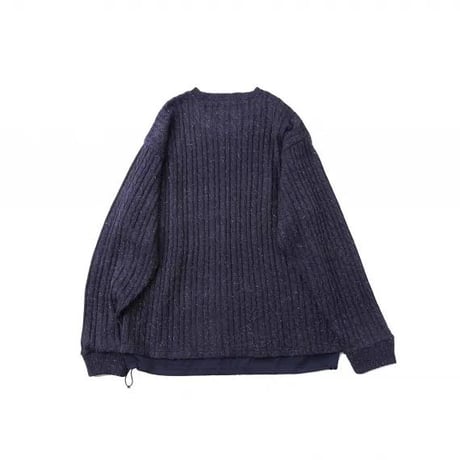 クオルト quolt 長袖ニット メンズ CABLE-NEPPY KNIT 秋冬商品 ダーク×ネイビー チャコール×ブラック 901T-1962
