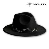 ノーアイディー noid 中折れハット NOID. メンズ HOTFIXフェドラHAT ブラック フリーサイズ 859006-526H