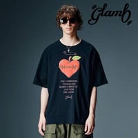 glamb グラム 半袖Tシャツ メンズ Apple Heart T-Shirt アップルハートTシャツ ホワイト ブラック GB0326/CS06