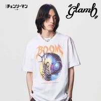 glamb グラム 半袖Tシャツ ユニセックス Bomb T-Shirt ボム Tシャツ ホワイト ブラック チェンソーマン GB0326/CM03
