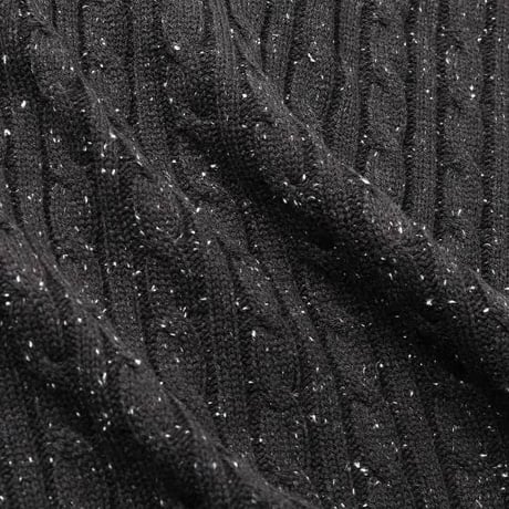クオルト quolt 長袖ニット メンズ CABLE-NEPPY KNIT 秋冬商品 ダーク×ネイビー チャコール×ブラック 901T-1962