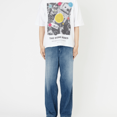 ジョンブル johnbull Johnbull 5分袖Tシャツ メンズ THE STONE ROSES MADISON SQUARE GARDEN T ホワイト ブラック JT263C30