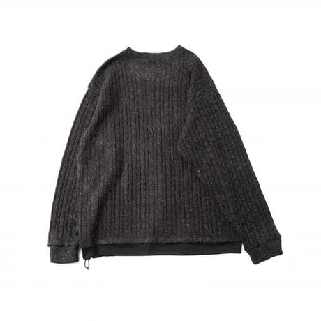 クオルト quolt 長袖ニット メンズ CABLE-NEPPY KNIT 秋冬商品 ダーク×ネイビー チャコール×ブラック 901T-1962