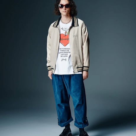 glamb グラム 半袖Tシャツ メンズ Apple Heart T-Shirt アップルハートTシャツ ホワイト ブラック GB0326/CS06