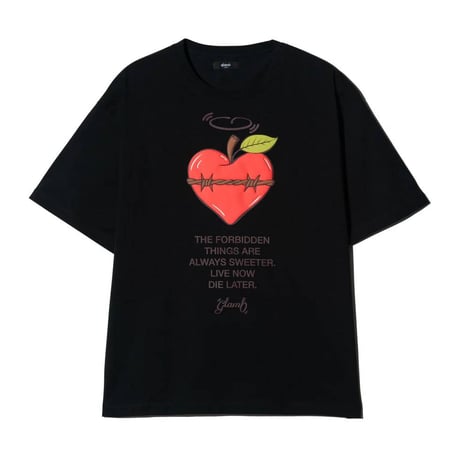 glamb グラム 半袖Tシャツ メンズ Apple Heart T-Shirt アップルハートTシャツ ホワイト ブラック GB0326/CS06