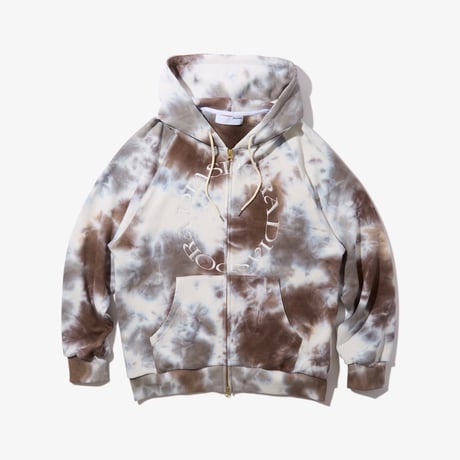 Diaspora skateboards "Dyed Full Zip Hooded Sweatshirt" (Light Camo) L