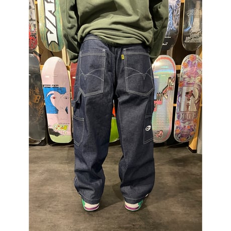 TELEVISI STAR "TOVAL NAVY CARPENTER DENIM" (NAVY RAW DENIM) 32