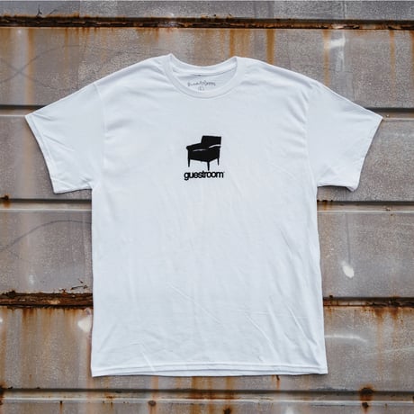 guestroom skateboards "KIRK CHAIR TEE" (White) L
