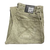 HOMEBOY "X-TRA MONSTER DYE DENIM (WASHED GREEN)
