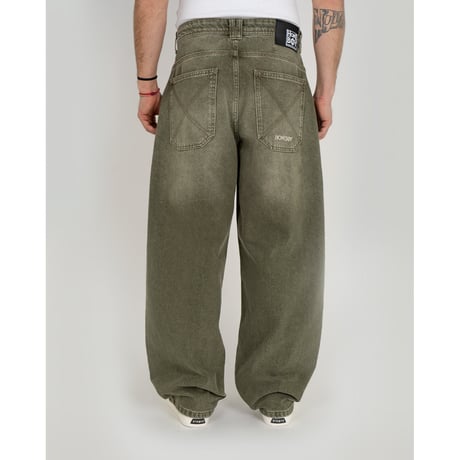 HOMEBOY "X-TRA MONSTER DYE DENIM (WASHED GREEN)