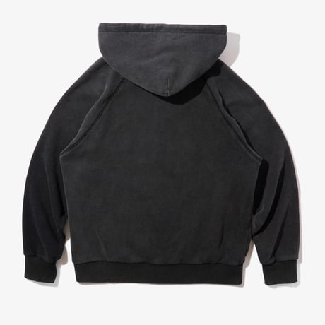 Diaspora skateboards "Dyed Full Zip Hooded Sweatshirt" (Black) L