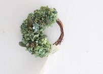 秋色紫陽花のハーフリース
