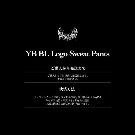YB BL Logo Sweat Pants (Black)