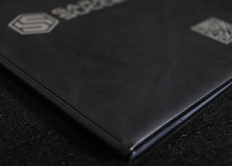 GARAGE SUCCESS 車検証ケース ブラック 高級レザー調 オリジナル車検証入れ