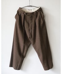 quitan / WIDE CRICKET PANTS <DARK BROWN>