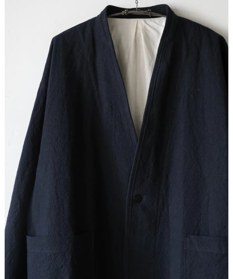 kläuse / Gown Middle Length <midnight : cotton linen canvas>