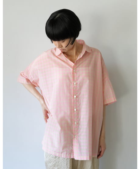R&D.M.Co- / S/C B&G OVER SIZE H/T SHIRT <pink>
