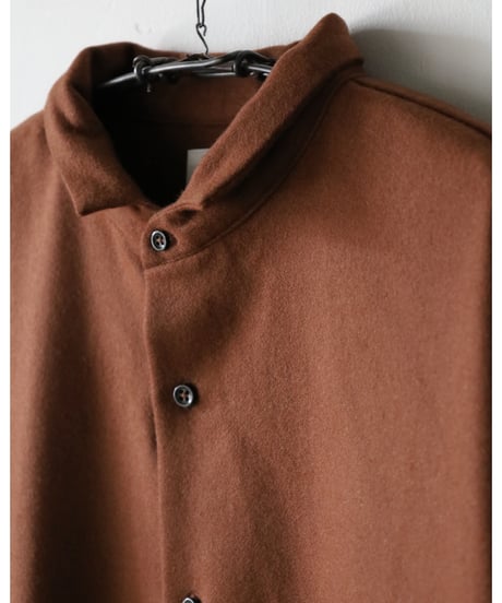 kläuse / O.P.C Regular Shirt <brown : Wool Flannel>