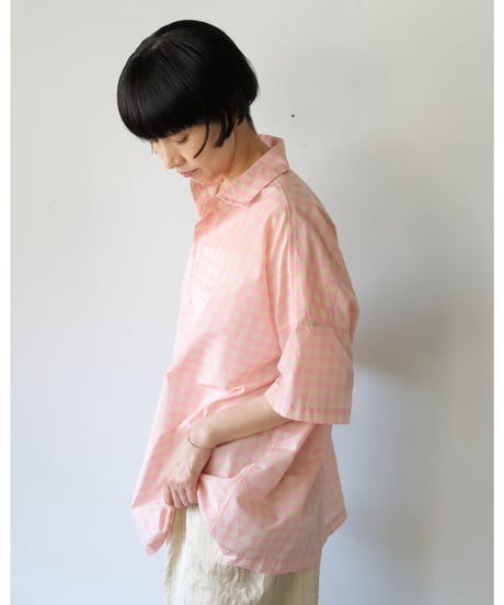 R&D.M.Co- / S/C B&G OVER SIZE H/T SHIRT <pink>