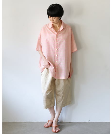 R&D.M.Co- / S/C B&G OVER SIZE H/T SHIRT <pink>