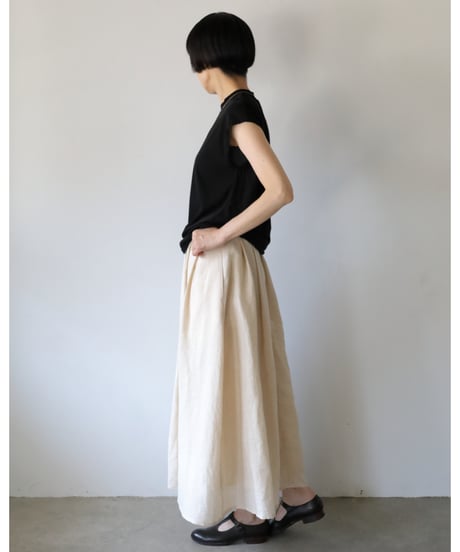 R&D.M.Co- / TWISTED FRENCH SLEEVE SHIRT <black>