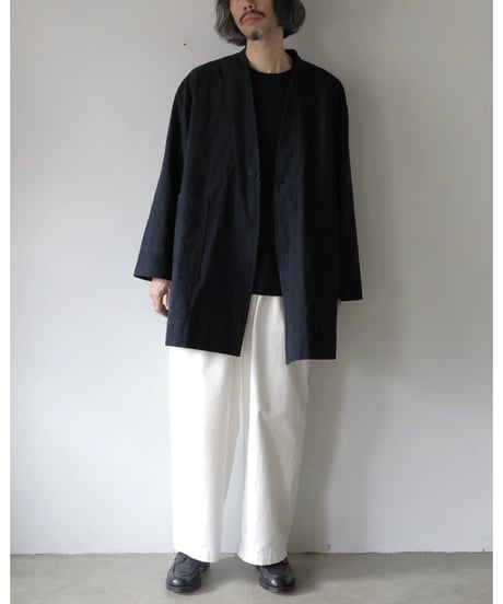 kläuse / Gown Middle Length <midnight : cotton linen canvas>