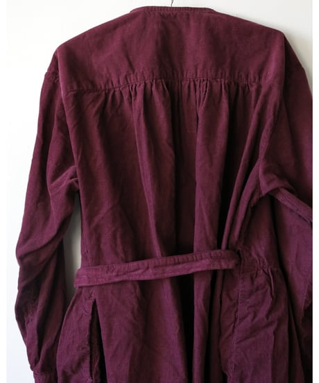 R&D.M.Co- / CORDUROY CACHE COEUR DRESS <plum>