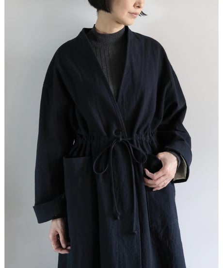kläuse / Gown Long Length <midnight : cotton linen canvas>