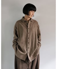 R&D.M.Co- / COTTON WOOL OVERSIZED SHIRT <check>