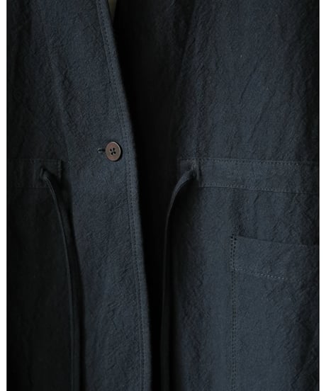 kläuse / Gown Long Length <midnight : cotton linen canvas>