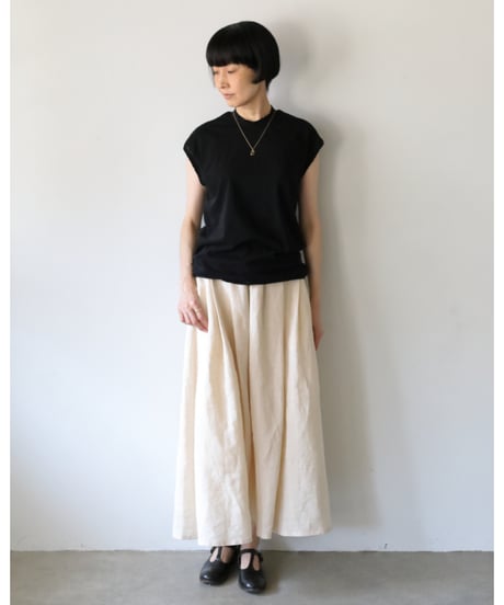 R&D.M.Co- / TWISTED FRENCH SLEEVE SHIRT <black>